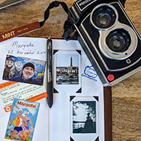 Travelling with InstantFlex TL70 instant film camera