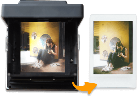 InstantFlex TL70 viewfinder 1:1 instant preview